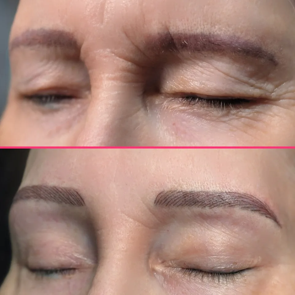 Nano Machine Hair Strokes before, after and healed result 13